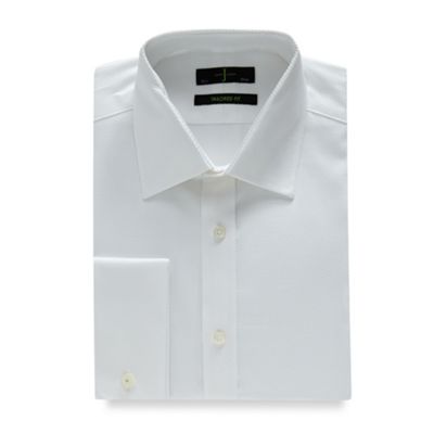 J by Jasper Conran White tailored twill shirt with extra-long sleeves and body